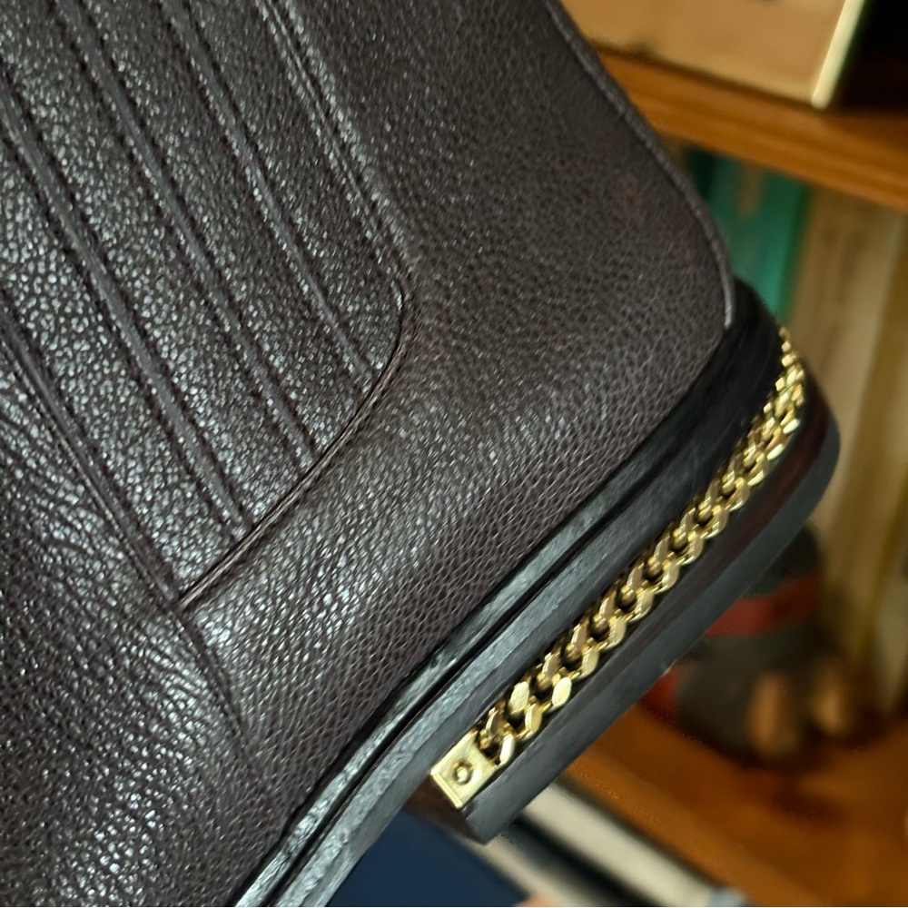 Michael Kors Leather Brown Sabrina Ankle Boots - Picture 3 of 13